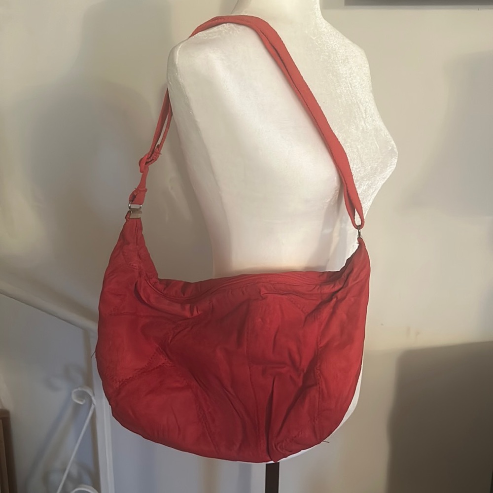 70’s Vintage, never worn red shoulder bag.